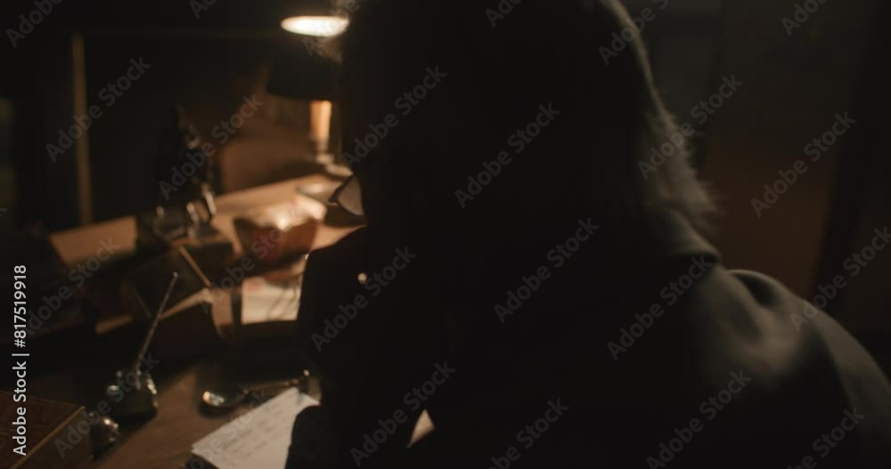 Old wise reseacher looking at a mysterious object. Old wise reseacher looking at a mysterious object.