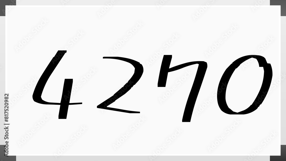 4270年のホワイトボード風イラスト 4270年のホワイトボード風イラスト