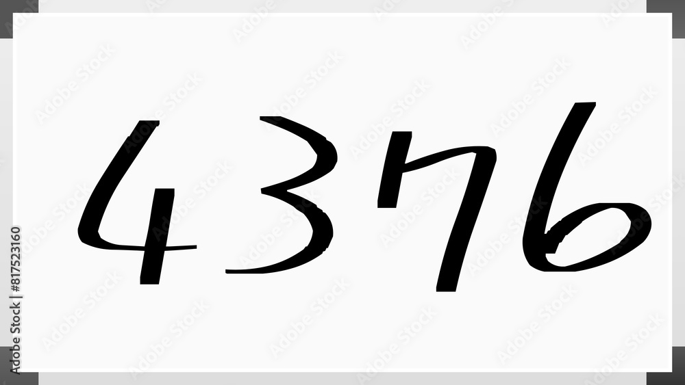 4376年のホワイトボード風イラスト 4376年のホワイトボード風イラスト