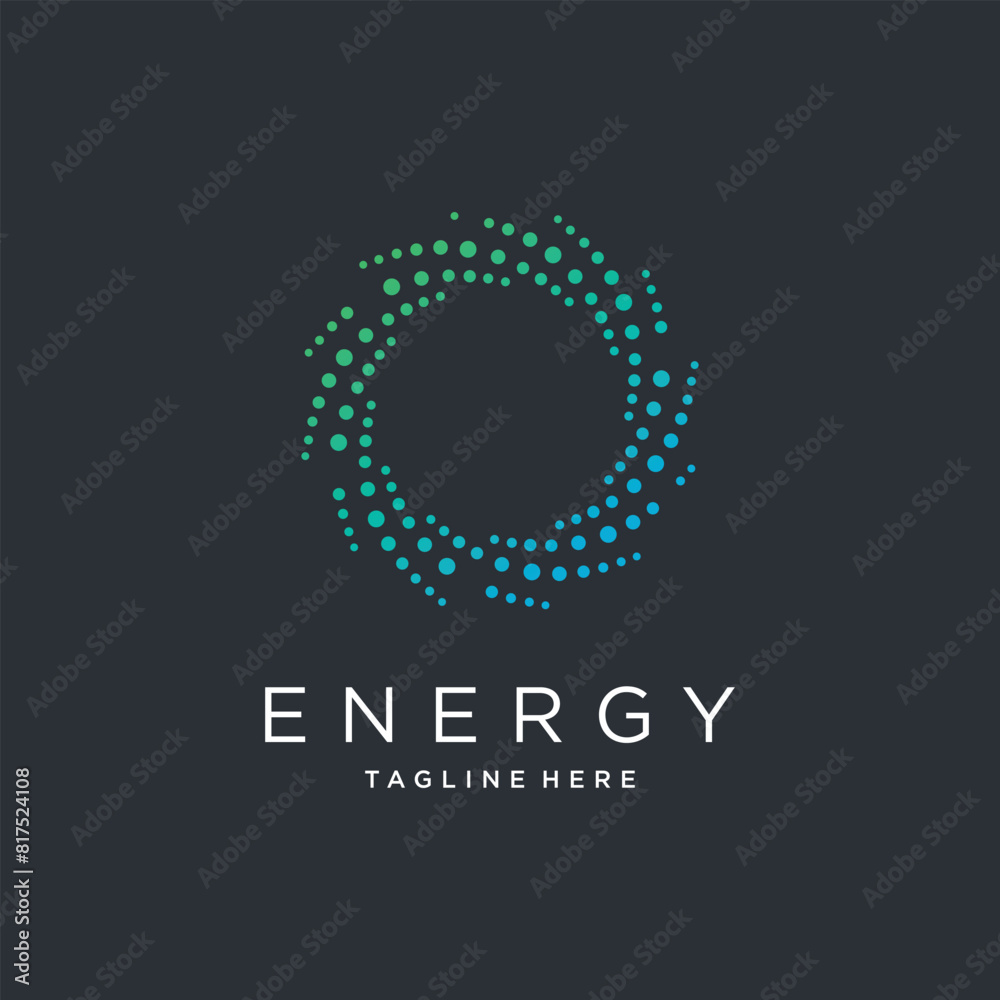 Energy design element idea with modern style concept Energy design element idea with modern style concept