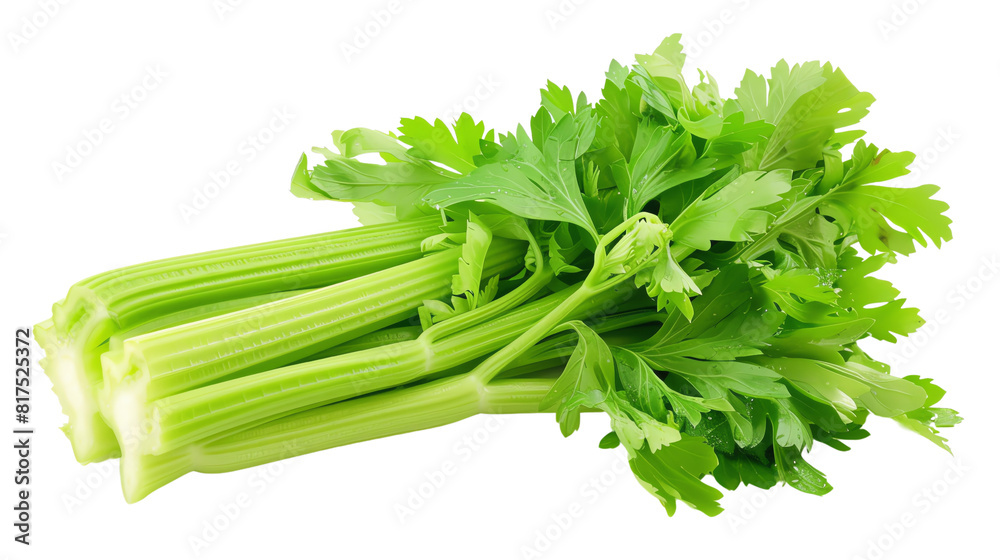 Fresh green celery isolated on transparent background. Fresh green celery isolated on transparent background.