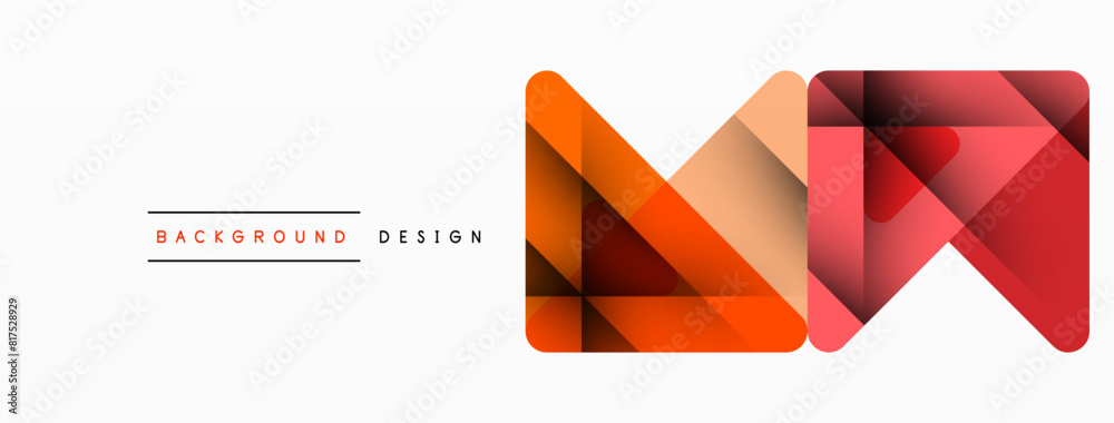 Business triangle and squares vector abstract background. Vector Illustration For Wallpaper, Banner, Background, Card, Book Illustration, landing page