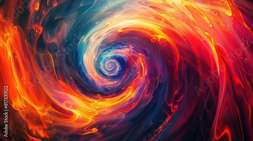 Vibrant Vortex: Create an abstract background with dynamic swirling patterns and vibrant colors, resembling a whirlpool of energy and motion, 