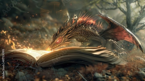 Create a legend about a creature that reads books.  © pond