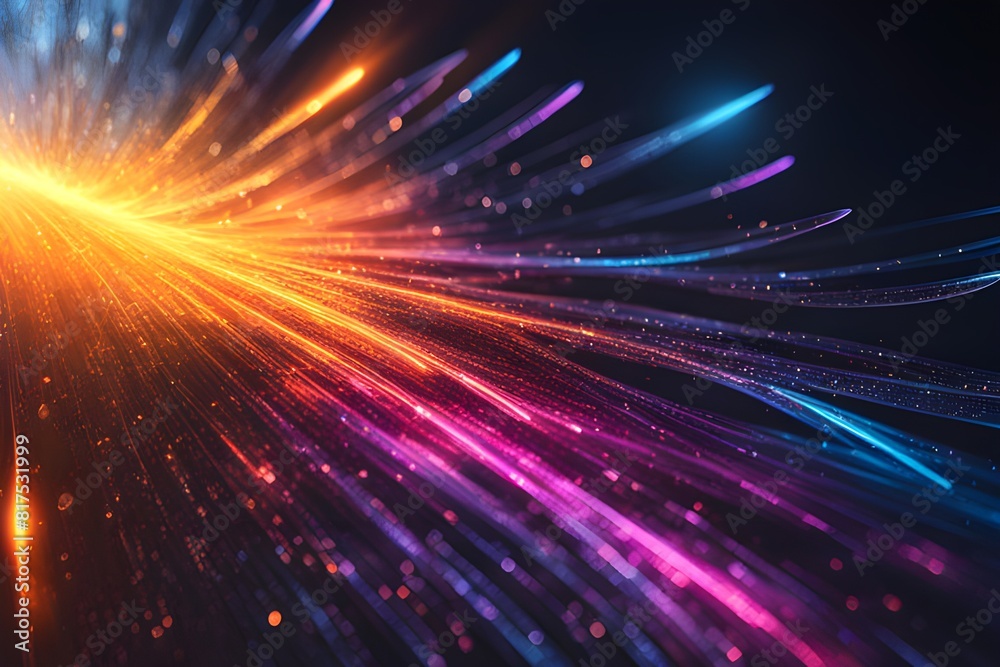 sparkling radiation light