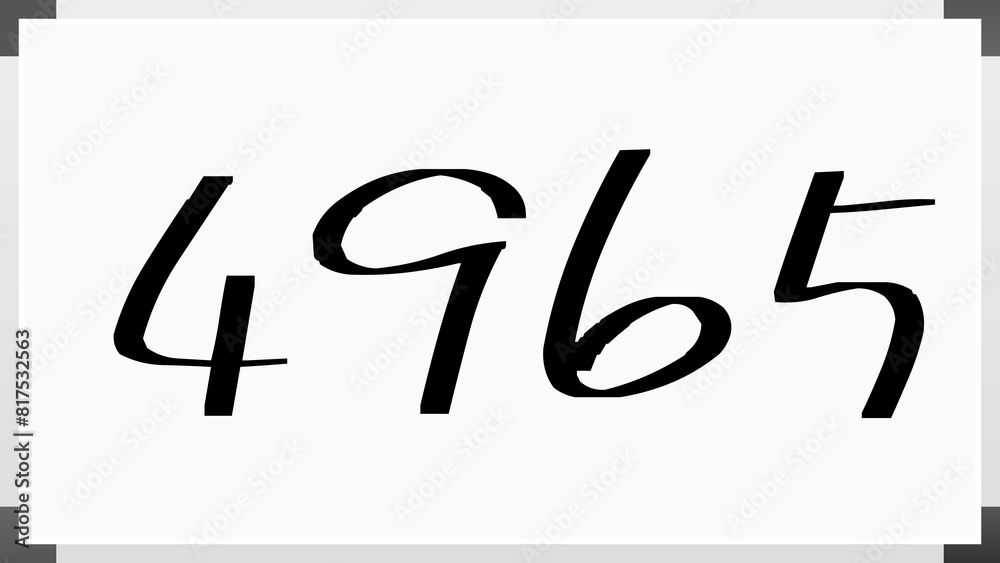 4965年のホワイトボード風イラスト 4965年のホワイトボード風イラスト