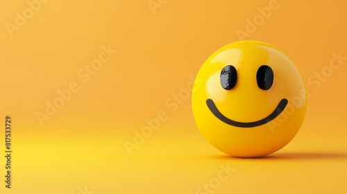 national smiley day, 3d illustration, with copy space. world emoji day