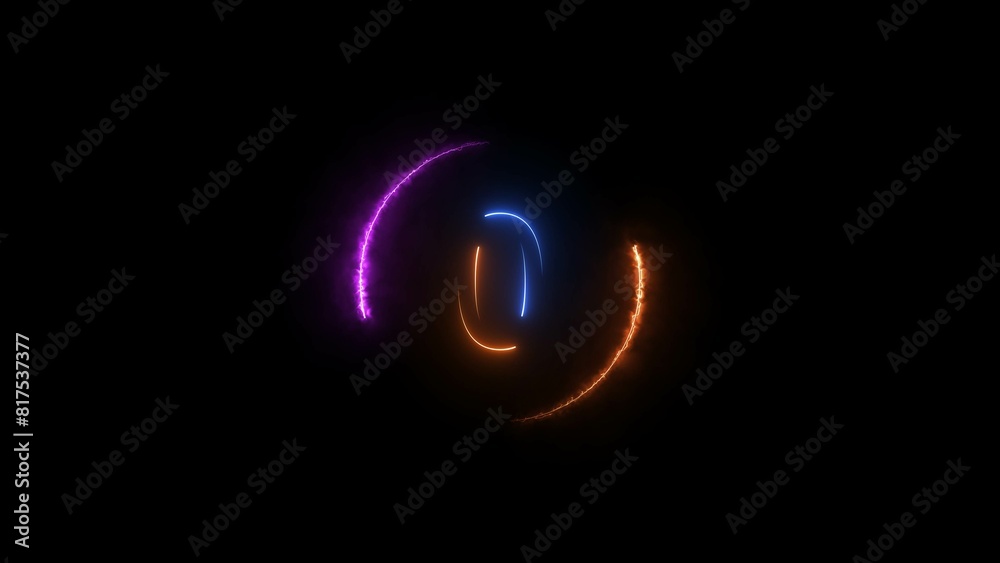 Abstract countdown zero number, orange and royal blue color, neon light illustration. Black background orange and magenta circle 4k illustration.
Abstract countdown zero number, orange and royal blue color, neon light illustration. Black background orange and magenta circle 4k illustration.