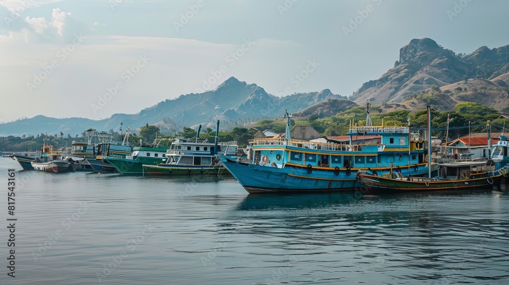 Close-up photo of the Labuan Bajo port Close-up photo of the Labuan Bajo port