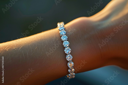 diamond tennis bracelet photo