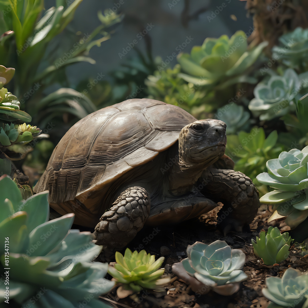 Naklejka premium a turtle in the wild