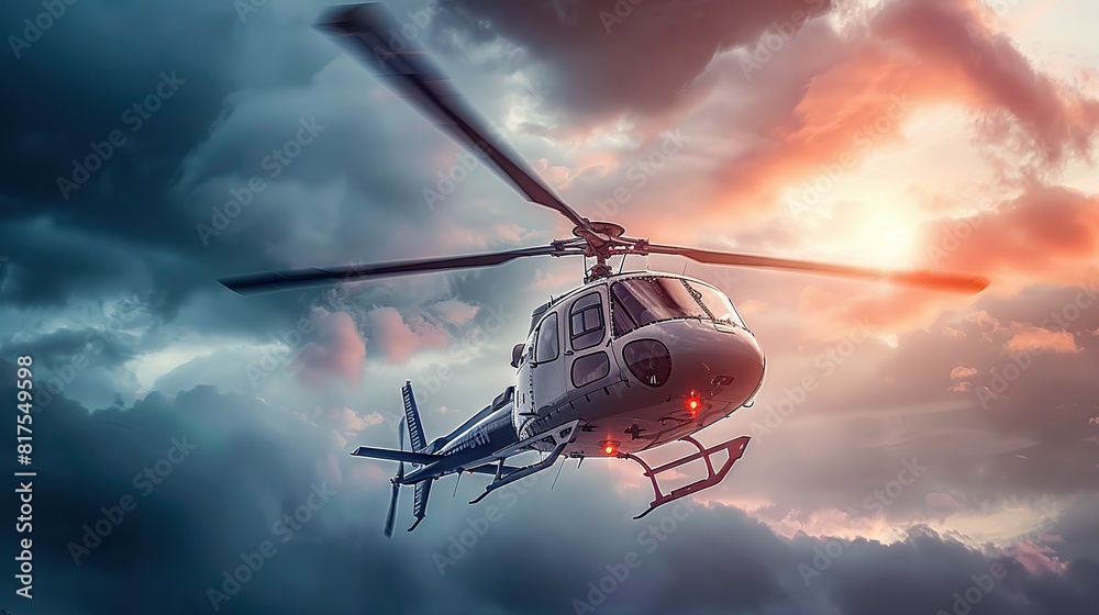 Helicopter in flight crush. copy space for text. world war concept. Helicopter in flight crush. copy space for text. world war concept.
