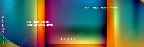 Circle triangle geometric web site page template. Vector Illustration For Wallpaper, Banner, Background, Card, Book Illustration, landing page