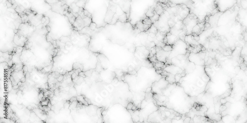 Abstract white marble texture pattern background with black line skin. Natural stone Marble white background wall surface black pattern. 