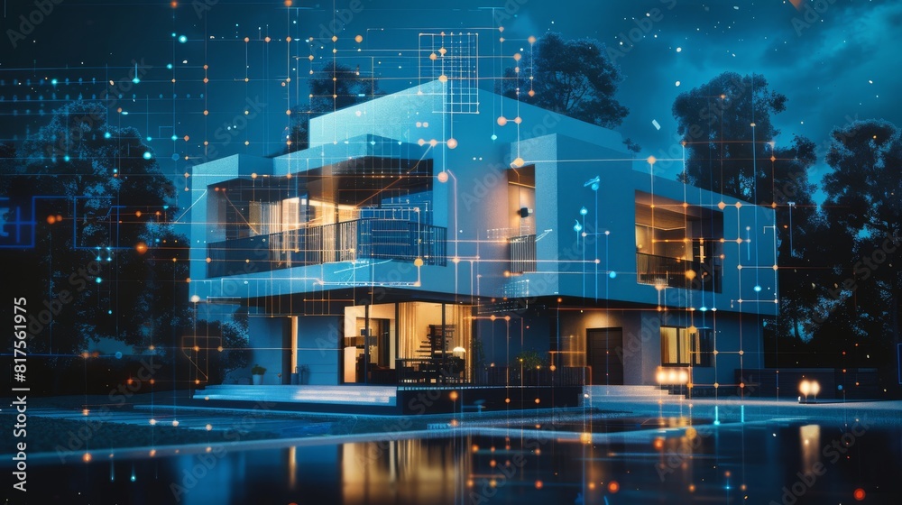 controlled system oversees the construction of a smart house ... Circuit Diagram