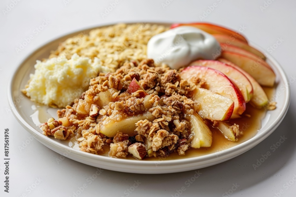 Classic Apple Crisp with Buttery Crumble and Warm Spices Classic Apple Crisp with Buttery Crumble and Warm Spices