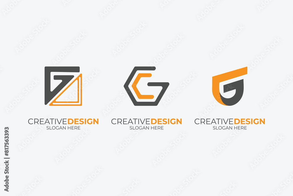 Fototapeta premium vector Letter g creative business company icon logo design