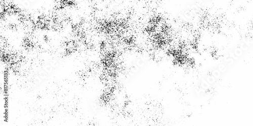 Vector grunge black and white crack paper texture design and texture of a concrete wall with cracks and scratches background.  abstract vintage of old surface dusty rough texture background.