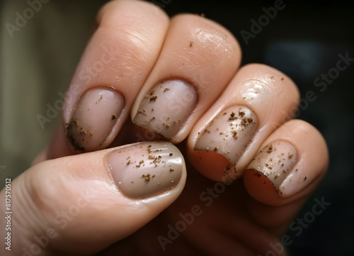 dirt style nail art