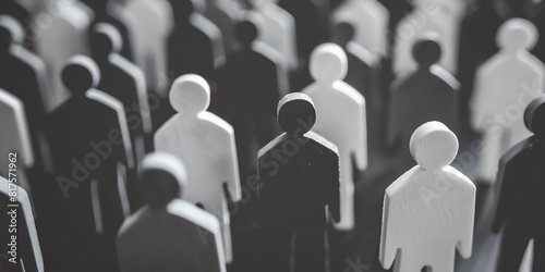 Wallpaper Mural Black and white plastic people. Torontodigital.ca