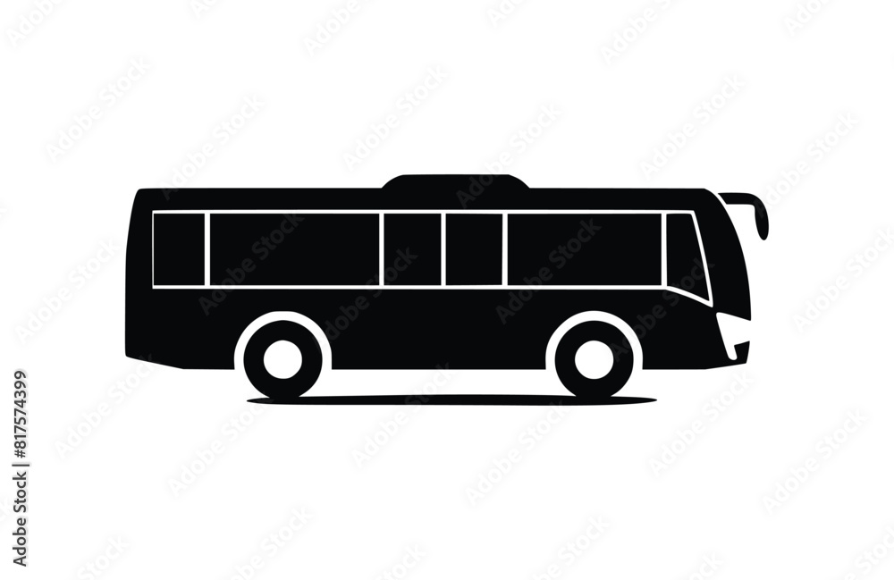 Flat Bus icon symbol vector Illustration.