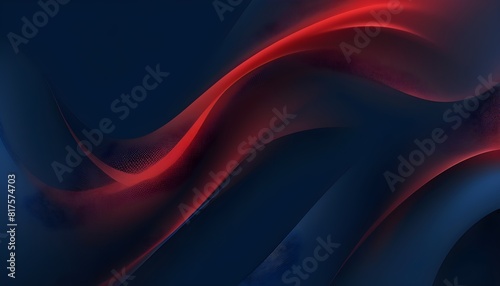 Abstract dark navy blue background wallpaper with red and blue wave pattern