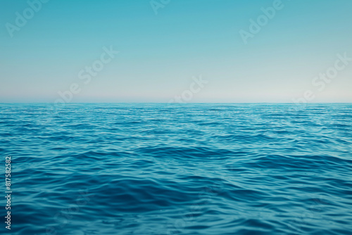 Wallpaper Mural The ocean is calm and clear, with no visible waves or ripples Torontodigital.ca