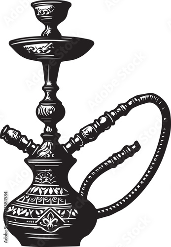 shisha hookah pipe clip art symbol
