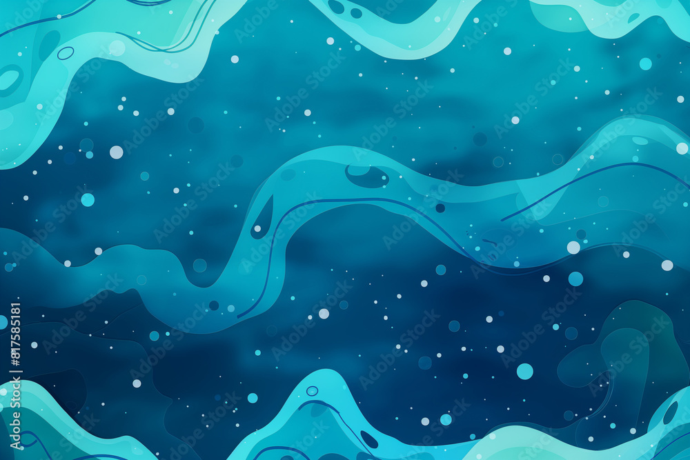 A blue and white watery background with a blue line in the middle