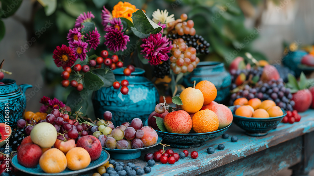 different collection of fruits on the table 
