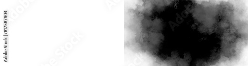 fog, smoke, translucent element for decoration. the frame is around white clouds, haze, on a transparent and black background