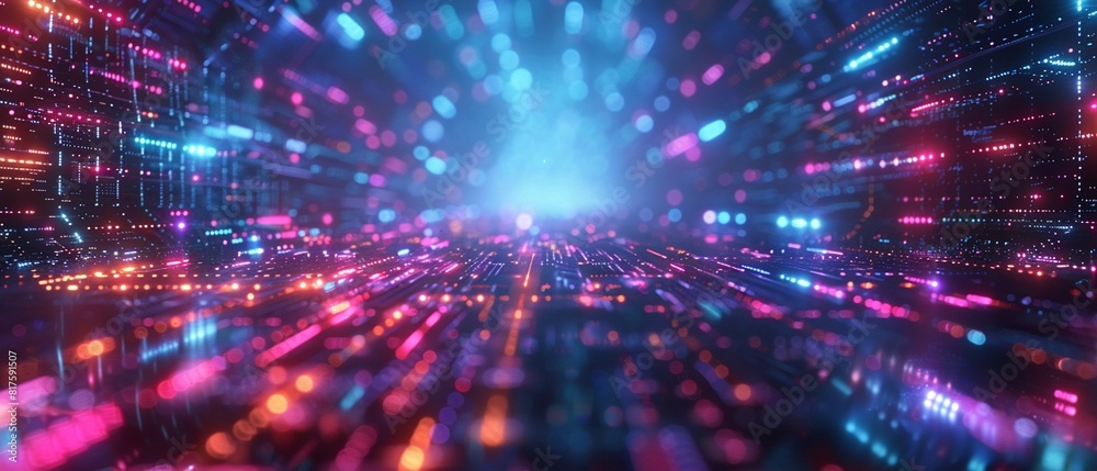 Futuristic cyberspace animation A colorful animation depicting a vibrant, interconnected cyberspace with neon lines and contrasting hues, showcasing a futuristic digital world 8K , high-resolution, ul Futuristic cyberspace animation A colorful animation depicting a vibrant, interconnected cyberspace with neon lines and contrasting hues, showcasing a futuristic digital world 8K , high-resolution, ul