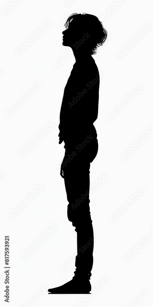 Stylish Silhouettes: Trendy People in Fashionable Outfits Stylish Silhouettes: Trendy People in Fashionable Outfits