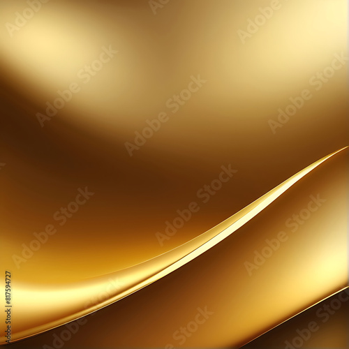 Abstract gold gradient background looks modern blurry textured gold wall. ai