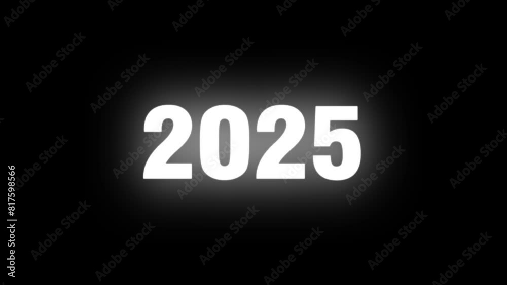 Happy new year 2025 Animation 2025 New year celebration 2025 with dark screen looping alpha style light and fireworks Happy new year 2025 Animation 2025 New year celebration 2025 with dark screen looping alpha style light and fireworks