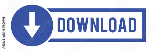 Download button design on white background .Vector Illustration.