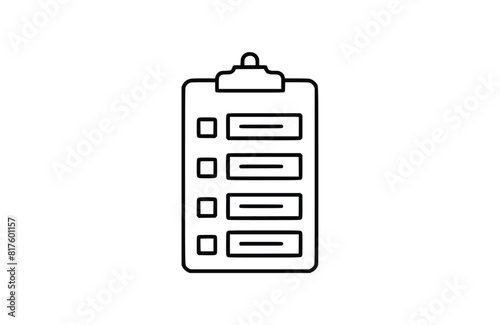 Flat list icon symbol vector Illustration.