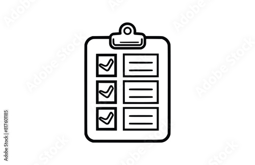 Flat list icon symbol vector Illustration.