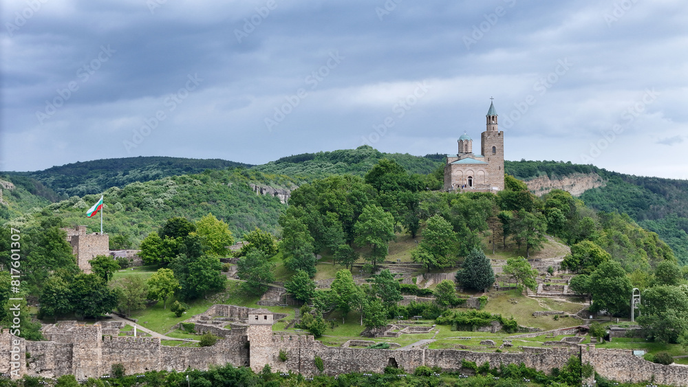 Veliko Tarnovo drone panorama view