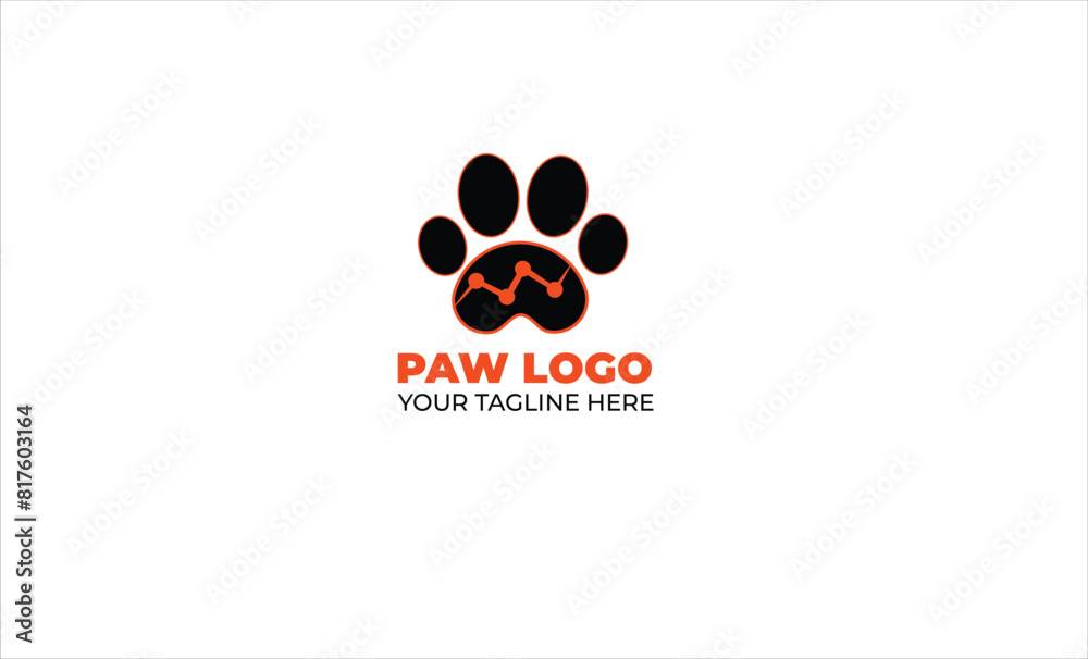 Paw Print on the Perfect Pet Shop Logo Paw Print on the Perfect Pet Shop Logo