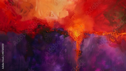 A fiery start with red, cooling down to a purple calm © Nicky