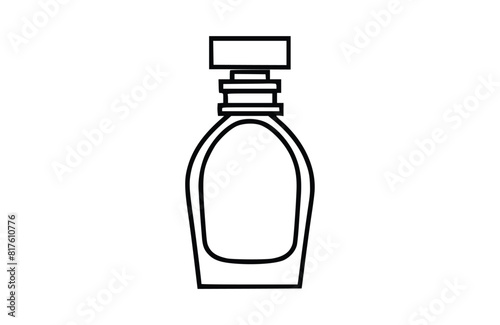 Flat perfume bottles icon symbol vector Illustration.