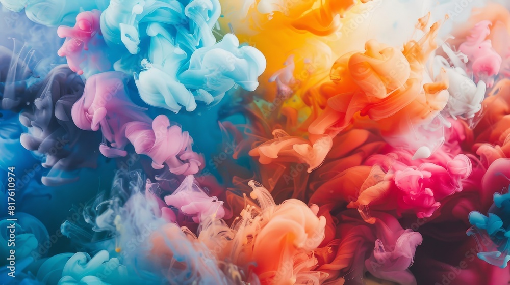 A vivid color wave, transitioning across the frame A vivid color wave, transitioning across the frame