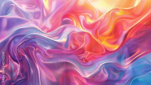 A soft  flowing background of vibrant colors with swirling patterns