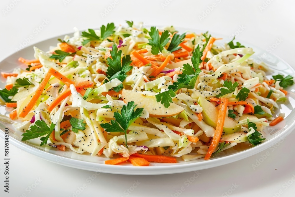 Apple Coleslaw with Creamy Poppy Seed Dressing Apple Coleslaw with Creamy Poppy Seed Dressing