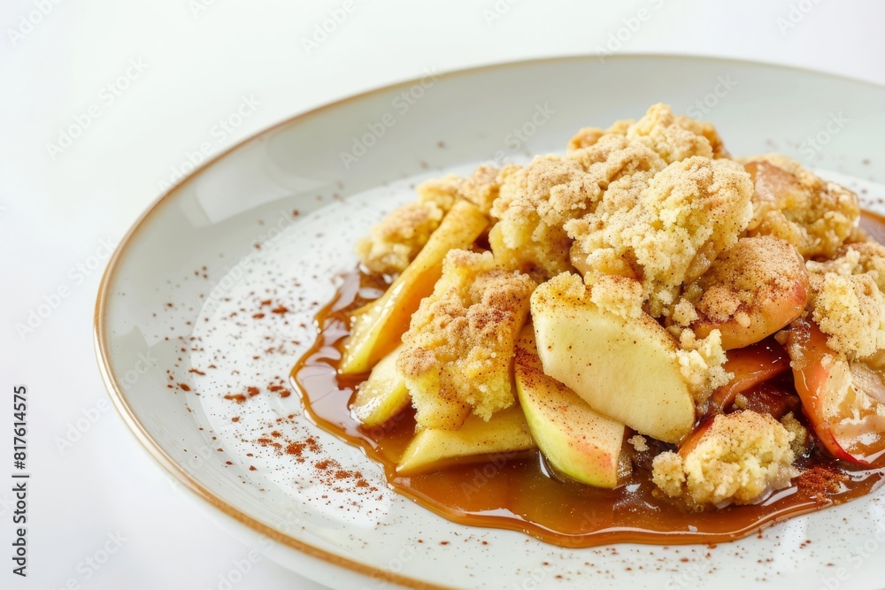 Apple Cobbler with Spiced Cake Topping and Warm Caramel Apple Cobbler with Spiced Cake Topping and Warm Caramel