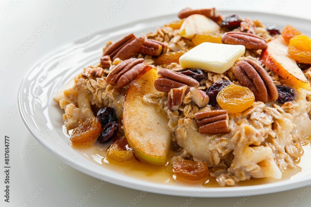 Scrumptious Apple Cinnamon Oatmeal Casserole with Fruity Blend Scrumptious Apple Cinnamon Oatmeal Casserole with Fruity Blend