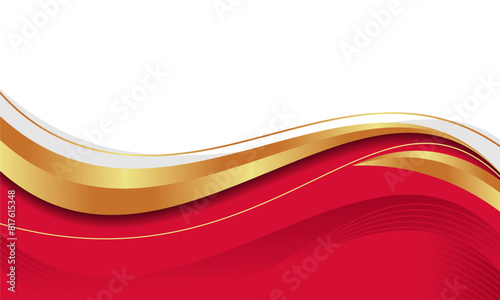 Wave abstract art background template