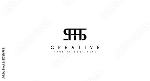 Foto Initial Letter SM logo design vector illustration.