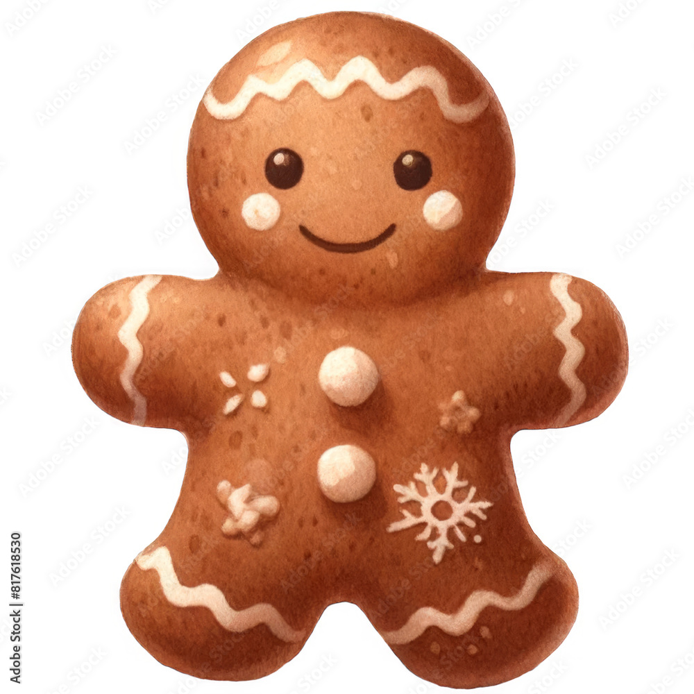 gingerbread man isolated gingerbread man isolated